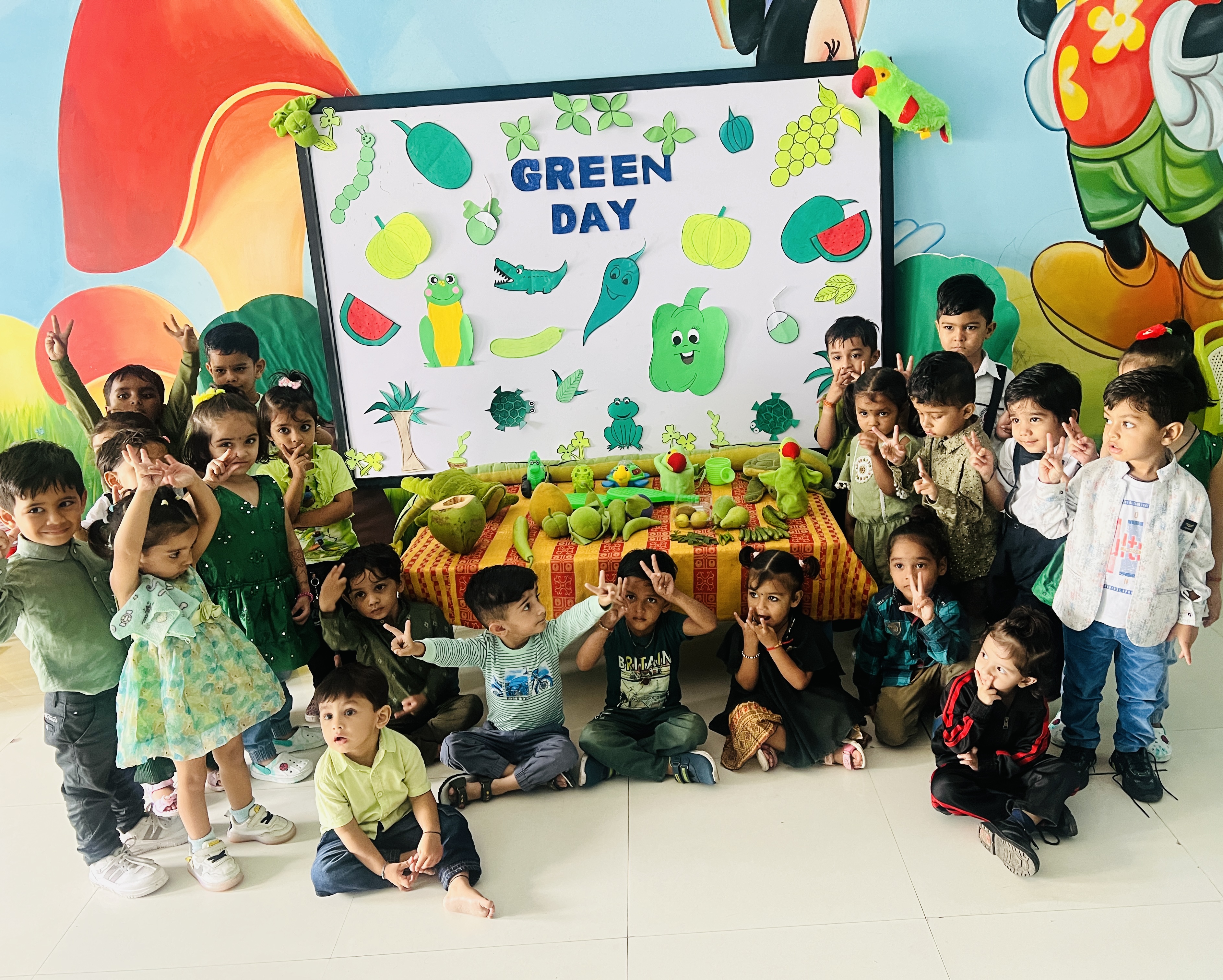 Green Day Group Photo - Nature Celebration & Eco Day