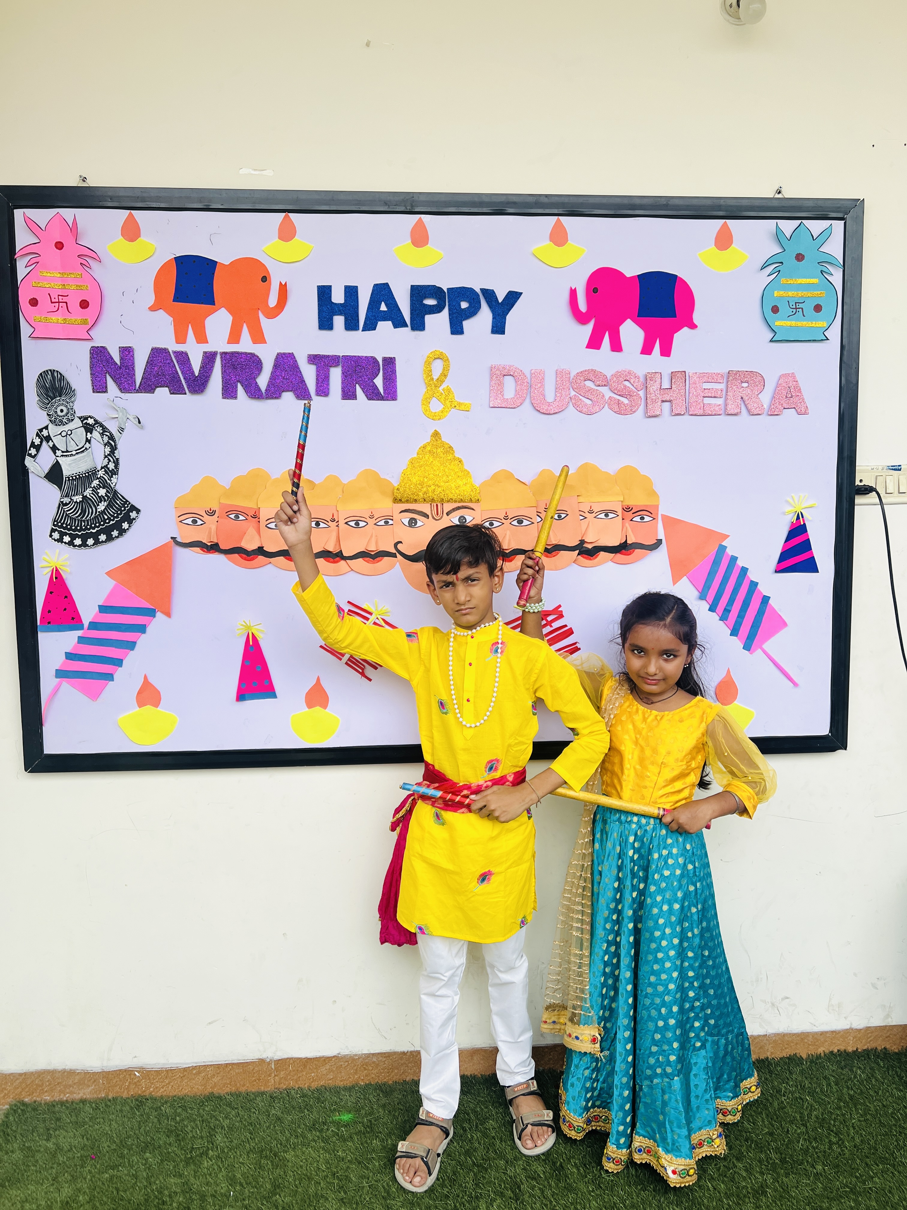 Navratri & Dussehra Board - Festive Craft Board & Costumes