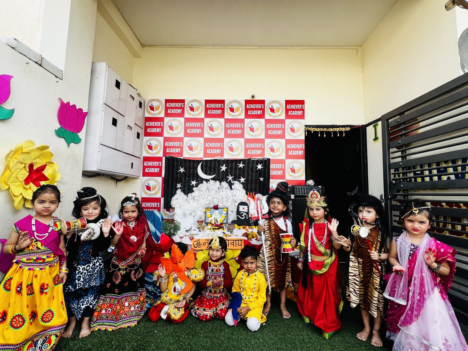 Maha Shivratri Celebration - Children in mythological costumes representing deities